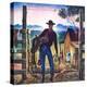 "Cowboy at End of the Day,"June 1, 1947-Peter Hurd-Premier Image Canvas