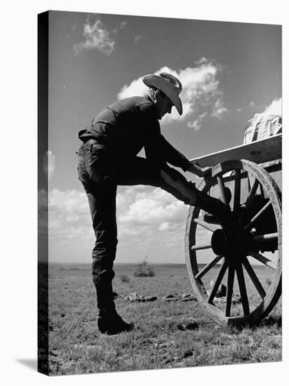 Cowboy at the Matador Ranch in Texas-Hansel Mieth-Premier Image Canvas