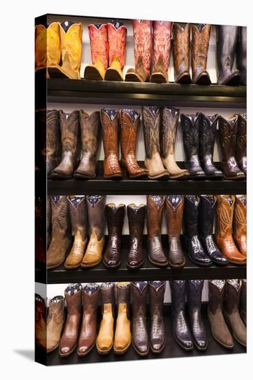 Cowboy Boots, Kemo Sabe Shop, Aspen, Colorado, USA-Walter Bibikow-Premier Image Canvas