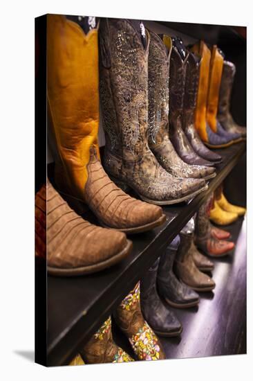 Cowboy Boots, Kemo Sabe Shop, Aspen, Colorado, USA-Walter Bibikow-Premier Image Canvas