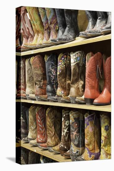 Cowboy Boots Lining the Shelves, Austin, Texas, United States of America, North America-Gavin-Premier Image Canvas
