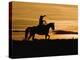 Cowboy on Horses on Hideout Ranch, Shell, Wyoming, USA-Joe Restuccia III-Premier Image Canvas