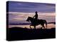 Cowboy on Horses on Hideout Ranch, Shell, Wyoming, USA-Joe Restuccia III-Premier Image Canvas