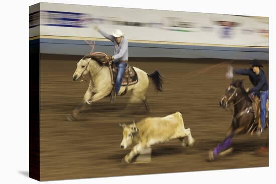 Cowboy Rodeo Competition, Oklahoma City, Oklahoma, USA-Walter Bibikow-Premier Image Canvas