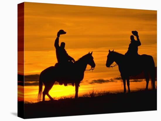 Cowboy, Shell, Wyoming, USA-Terry Eggers-Premier Image Canvas