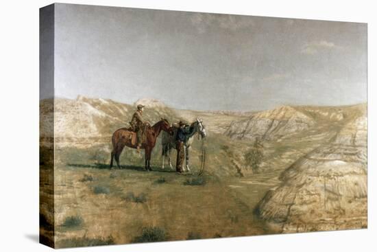 Cowboys in the Badlands, c.1887-Thomas Cowperthwait Eakins-Premier Image Canvas