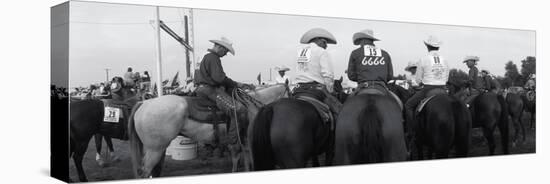 Cowboys on Horses at Rodeo, Wichita Falls, Texas, USA-null-Stretched Canvas