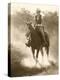 Cowgirl, Apache Spirit Ranch, Tombstone, Arizona, USA MR-Christian Heeb-Premier Image Canvas