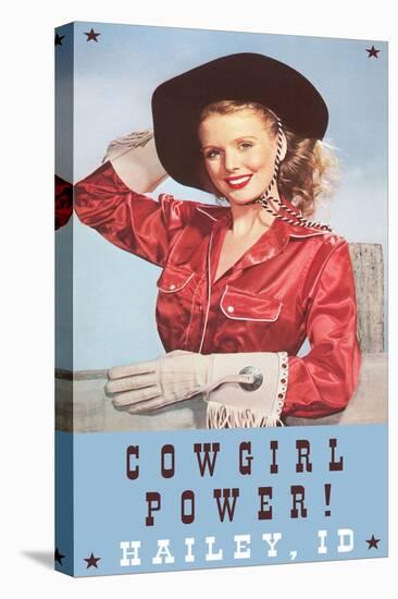 Cowgirl Power, Hailey-null-Stretched Canvas