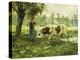 Cows at Pasture-Julien Dupre-Premier Image Canvas
