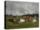 Cows at the Pasture-Eug?ne Boudin-Premier Image Canvas