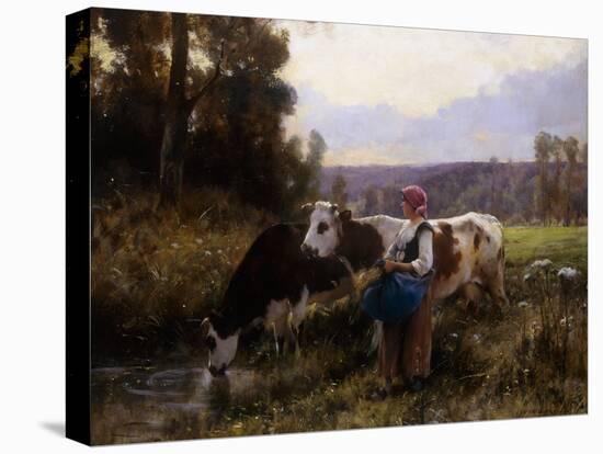 Cows at the Watering Hole-Julien Dupre-Premier Image Canvas