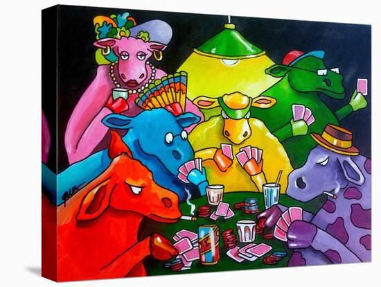 Cows Poker-Howie Green-Premier Image Canvas