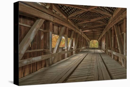 Cox Ford Covered Bridge over Sugar Creek,, Parke County, Indiana-Chuck Haney-Premier Image Canvas