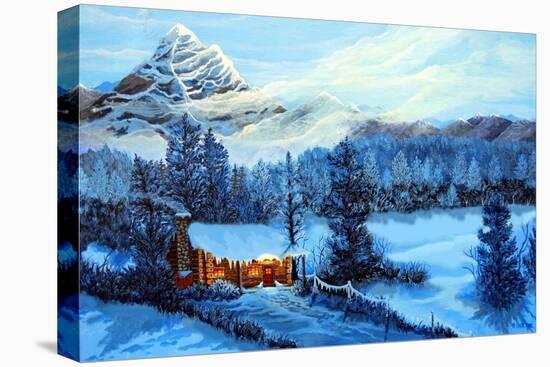 Cozy Cabin-Bonnie B. Cook-Premier Image Canvas