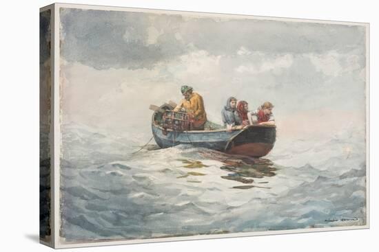 Crab Fishing (W/C over Graphite on Paper)-Winslow Homer-Premier Image Canvas