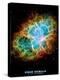 Crab Nebula Text Space Photo Art Poster Print-null-Stretched Canvas