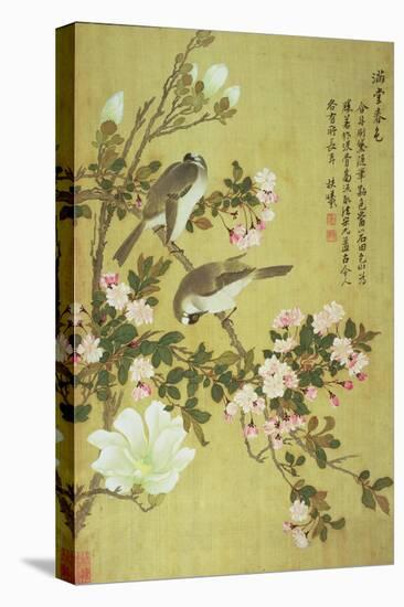 Crabapple, Magnolia and Baitou Birds-Ma Yuanyu-Premier Image Canvas