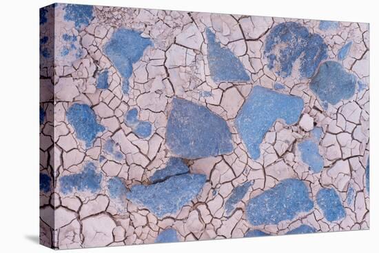 Cracked mud and blue stones, Fuerteventura, Canary Islands-Edwin Giesbers-Premier Image Canvas