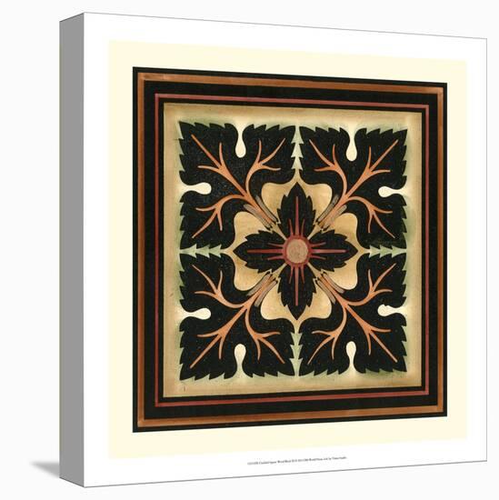 Crackled Square Wood Block III-Vision Studio-Stretched Canvas