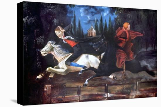 Crane And Horseman-William John Wilgus-Premier Image Canvas