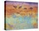 Cranes in Soft Mist-Chris Vest-Stretched Canvas