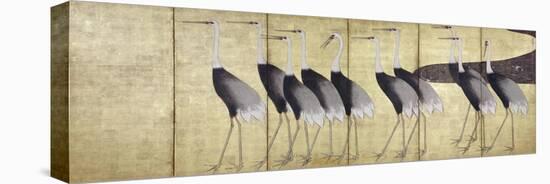 Cranes, Japanese Edo Screen Painting-Ogata Korin-Premier Image Canvas