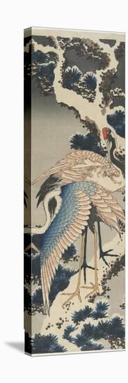Cranes on Pine, C. 1834-Katsushika Hokusai-Premier Image Canvas
