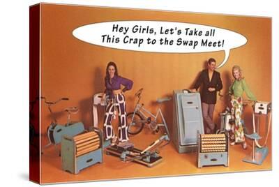 Crap to the Swap Meet Surplus Gym Equipment Retro Art Print