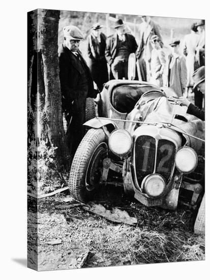 Crash of the Le Mans 24 Hours Winner at Spa, Belgium, 1938-null-Premier Image Canvas