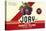 Crate Label for Jory Purple Plums-null-Stretched Canvas