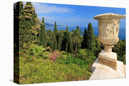 Crater at Hanbury Botanic Gardens near Ventimiglia, Province of Imperia, Liguria, Italy-null-Stretched Canvas