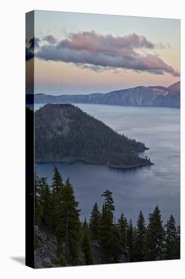 Crater Lake and Wizard Island at Dawn, Crater Lake National Park, Oregon, Usa-James Hager-Premier Image Canvas