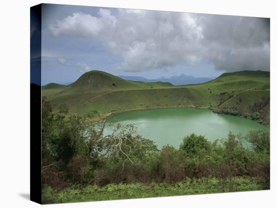 Crater Lake at Manengouba, Western Area, Cameroon, West Africa, Africa-Julia Bayne-Premier Image Canvas