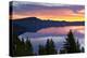 Crater Lake at Sunrise, Crater Lake National Park, Oregon, USA-Michel Hersen-Premier Image Canvas