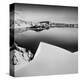 Crater Lake in Black and White-Shane Settle-Stretched Canvas