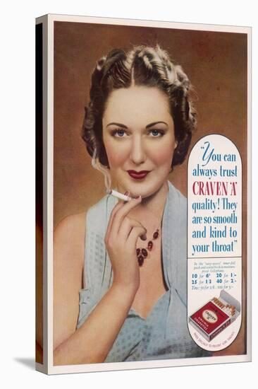 Craven a Cigarettes, You Can Always Trust the Quality-null-Stretched Canvas