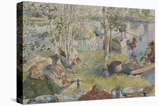 Crayfishing, from 'A Home' series, c.1895-Carl Larsson-Premier Image Canvas