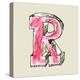 Crayon Alphabet, Hand Drawn Letter R-Andriy Zholudyev-Stretched Canvas