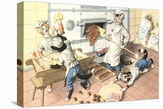 Crazy Cats in the Bakery-null-Stretched Canvas