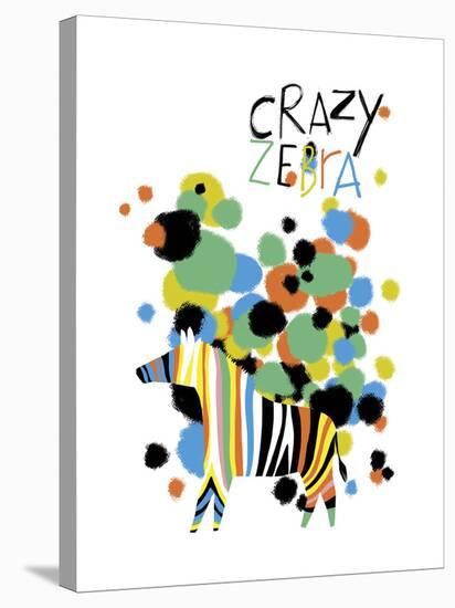 Crazy Zebra-Laure Girardin-Vissian-Stretched Canvas