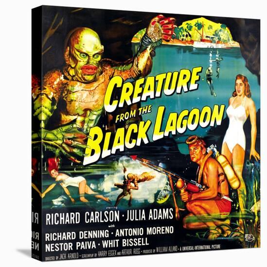 Creature from the Black Lagoon, 1954-null-Stretched Canvas