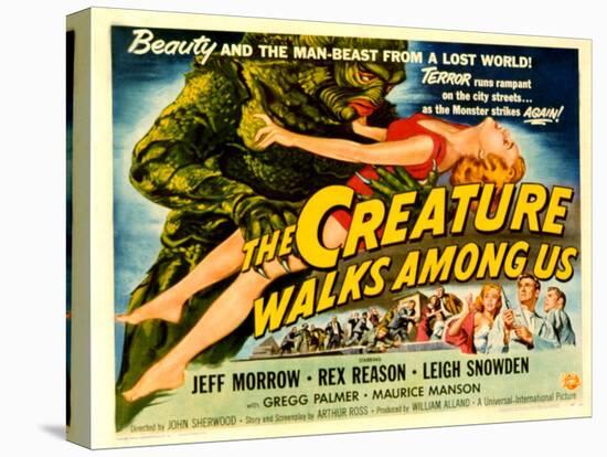 Creature Walks Among Us, The, Leigh Snowden, Jeff Morrow, Rex Reason, 1956-null-Stretched Canvas