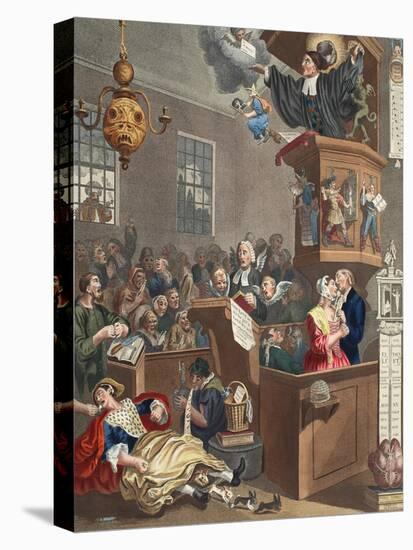 Credulity, Superstition and Fanaticism, Illustration from 'Hogarth Restored: the Whole Works of…-William Hogarth-Premier Image Canvas