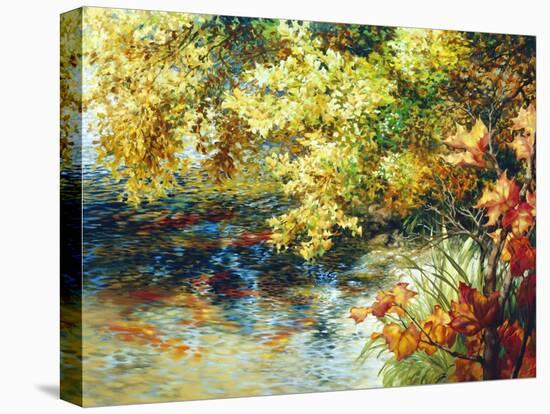Creek and Fall Trees-Elizabeth Horning-Premier Image Canvas