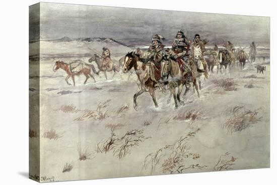 Crees Coming in to Trade-Charles Marion Russell-Premier Image Canvas