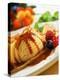 Crêpes with Ice Cream, Berries and Caramel Sauce-null-Premier Image Canvas