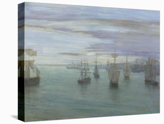 Crepuscule in Flesh Colour and Green: Valparaiso-James Abbott McNeill Whistler-Premier Image Canvas