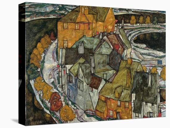 Crescent of Houses II (Island Tow), 1915-Egon Schiele-Premier Image Canvas