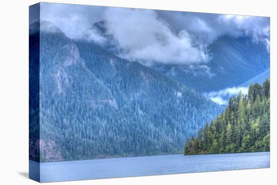 Cresent Lake, Aurora Ridge in the Background, Olympic National Park-Richard Maschmeyer-Premier Image Canvas